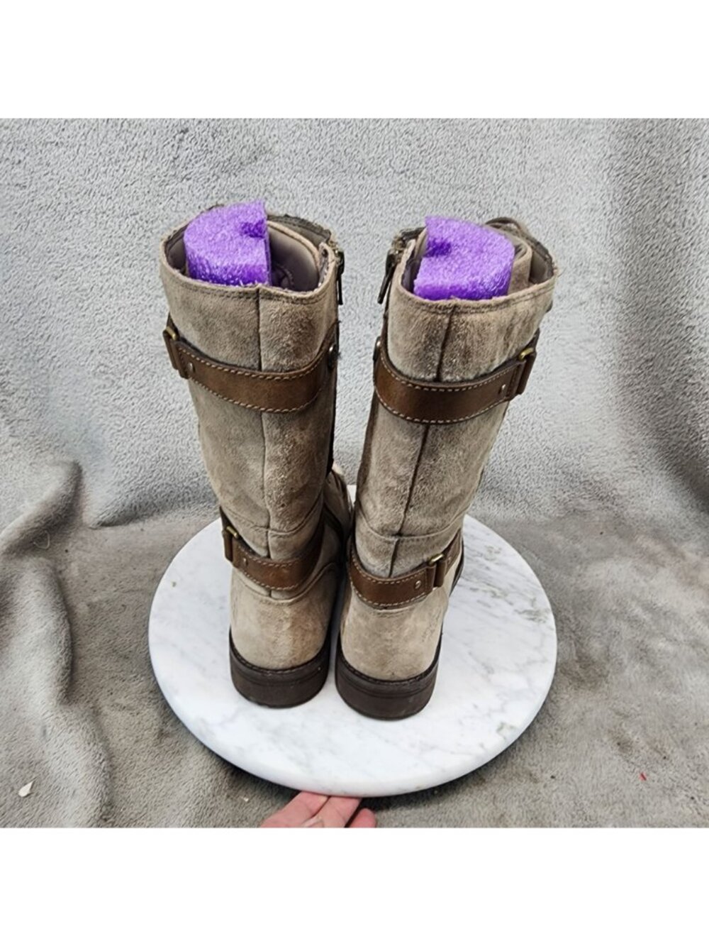 The North Face Shoes Womens Size 6.5 Bridgeton Brown Suede Lace-Up Boots *Read* - Picture 6 of 14